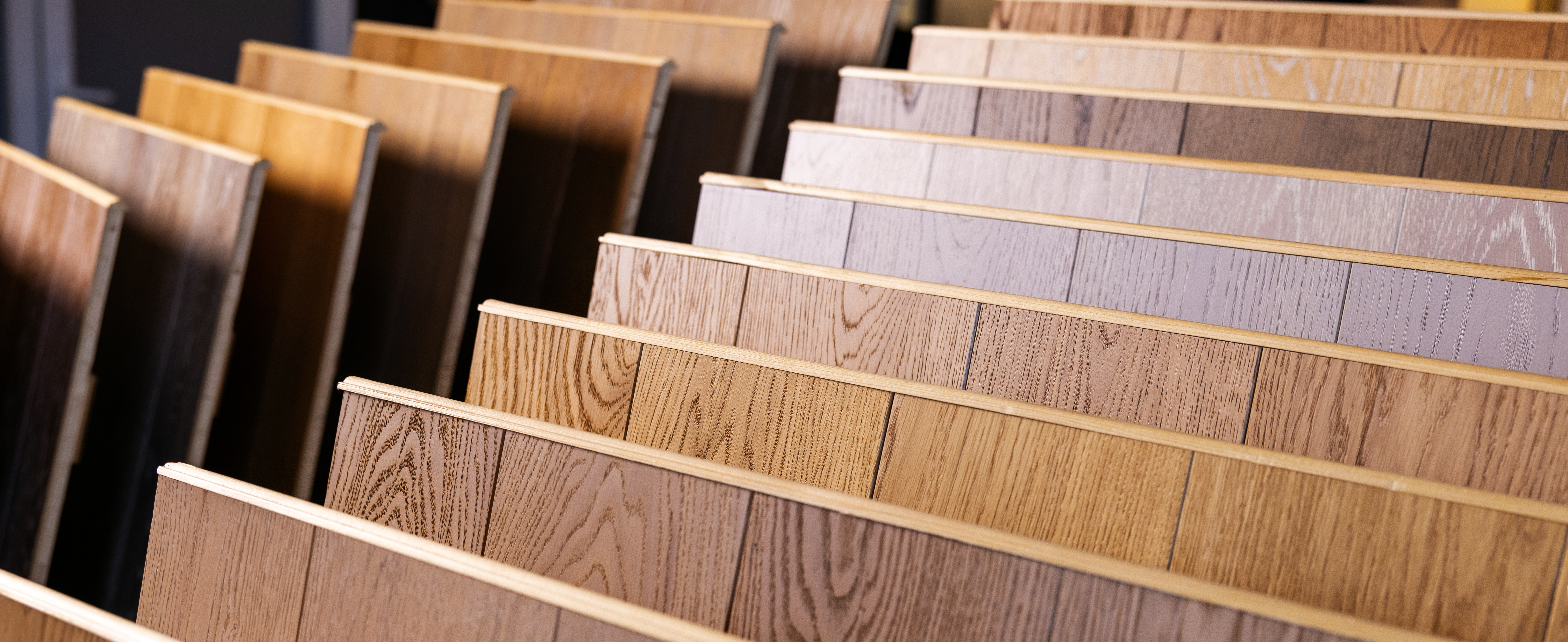 A variety of wood look flooring options