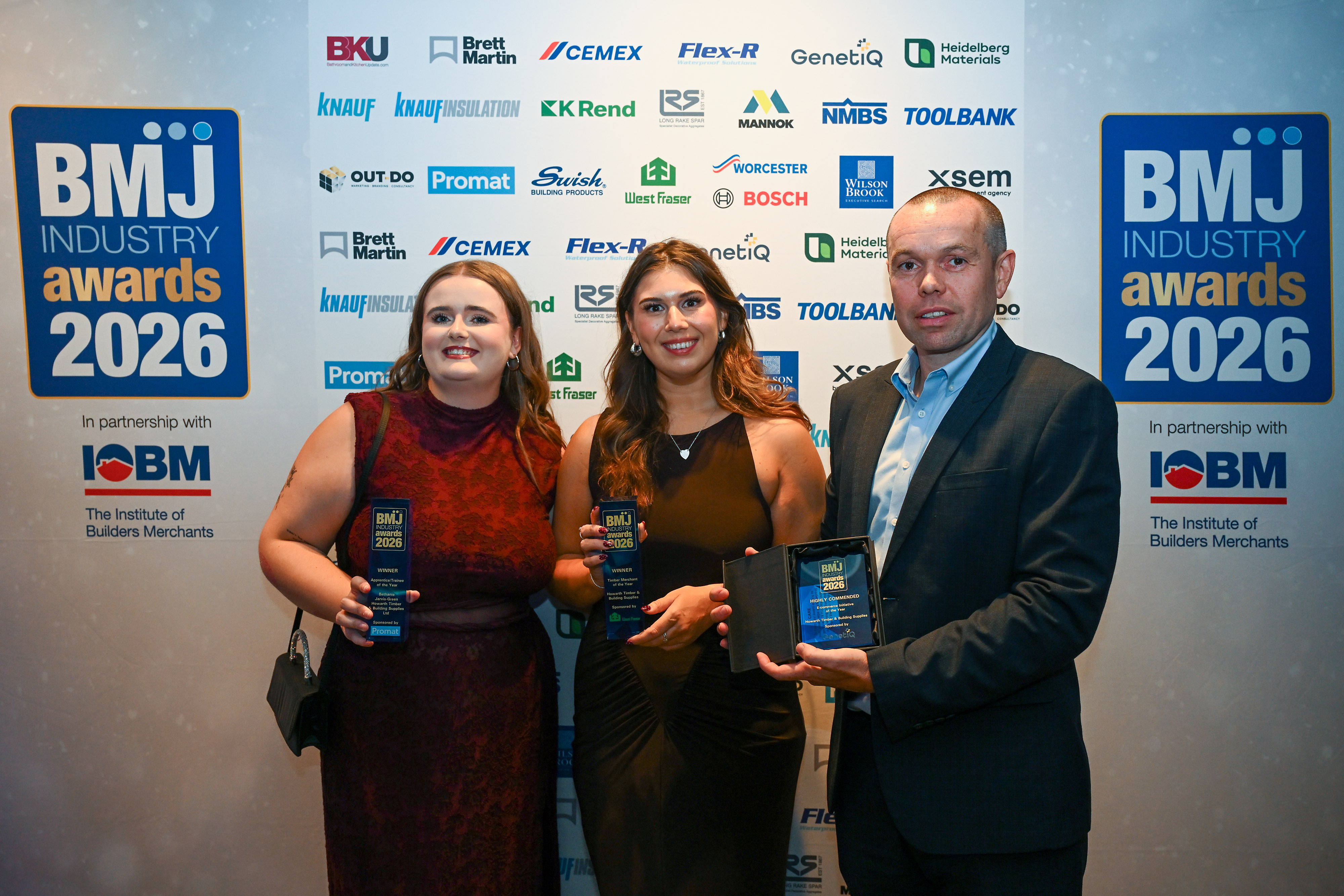 From left to right: An image of Bethanie Jarvis-Green, Emily Green and John McGhie after collecting the BMJ Awards From left to right: An image of Bethanie Jarvis-Green, Emily Green and John McGhie after collecting the BMJ Awards