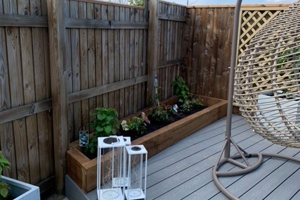 natural wood fence customer image