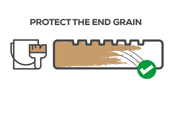 Protect your decking with an end grain