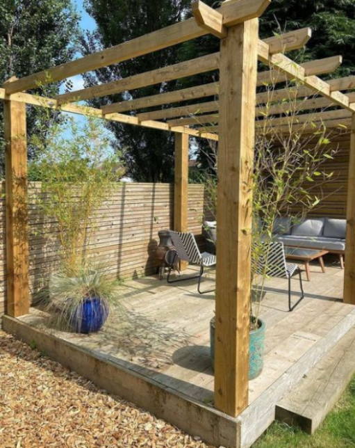 Covered patio shelters are making more and more of an appearance within landscaping, as they are a perfect way of including a feature point within your garden.