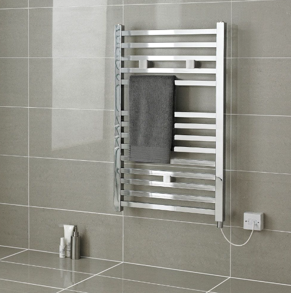 an image of a stainless steel ladder rail in a bathroom